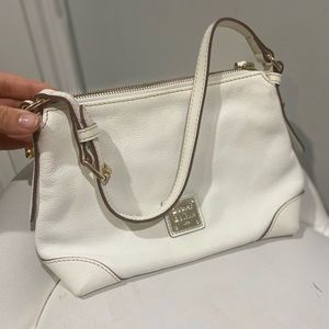 Dooney and Bourke white leather handbag